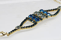 Blue Rhinestones Bracelet