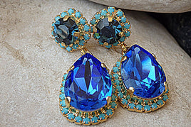 Blue Sapphire Earrings