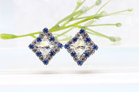 Blue Sapphire Earrings