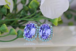 Blue Sapphire Earrings