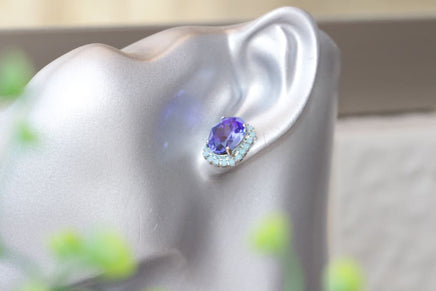 Blue Sapphire Earrings