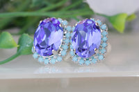 Blue Sapphire Earrings