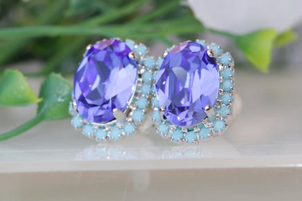 Blue Sapphire Earrings