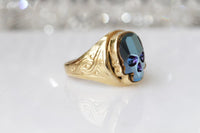 Blue Skull Ring