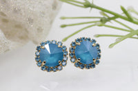 Blue Stud Earrings