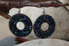 Blue Rebeka Crystal Rock Earrings