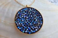 Blue Rebeka Pendant Necklace