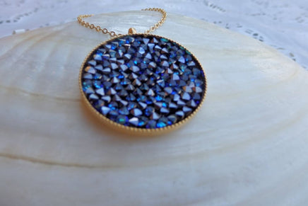 Blue Rebeka Pendant Necklace