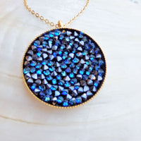Blue Rebeka Pendant Necklace