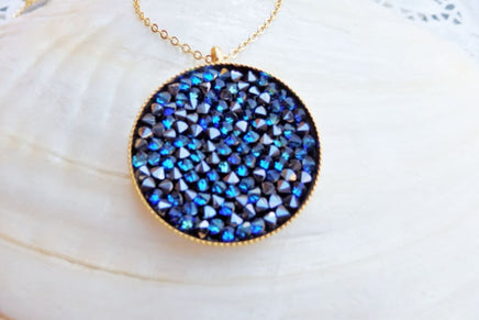 Blue Rebeka Pendant Necklace