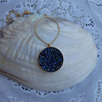 Blue Rebeka Pendant Necklace