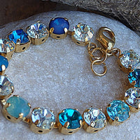 Blue Rebeka Tennis Bracelet