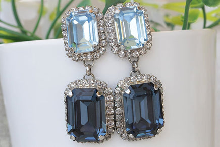 Bridal Blue Earrings