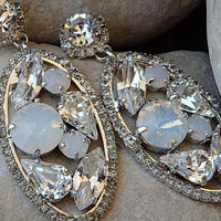 Bridal Cluster Earrings