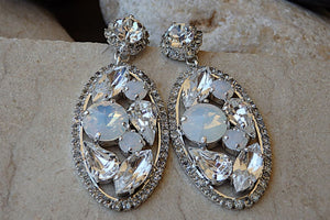 Bridal Cluster Earrings
