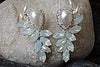 Bridal Cluster Pearl Earrings