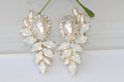 Bridal Cluster Pearl Earrings