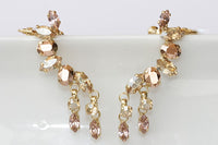 Bridal Rose Gold Climbers