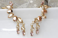 Bridal Rose Gold Climbers