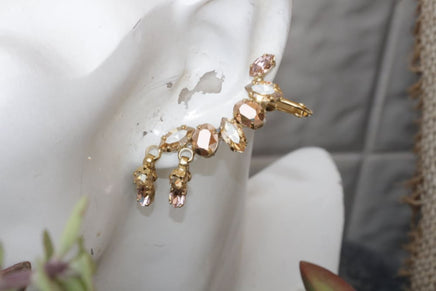 Bridal Rose Gold Climbers