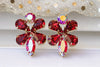 Bridal Ruby Earrings