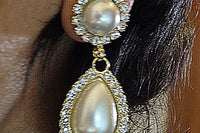 Bridal Teardrop Pearl Earrings