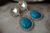 Bridal Teardrop Turquoise Earrings