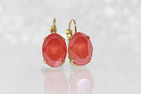 Bright Red Earrings