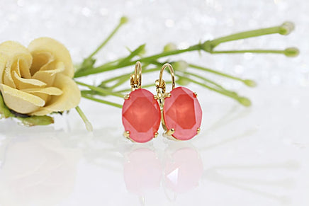 Bright Red Earrings