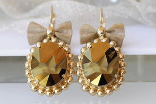 Bronze Drop Earrings