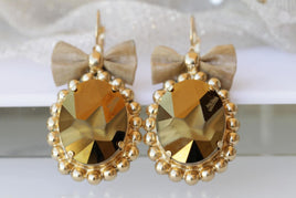 Bronze Drop Earrings