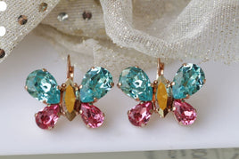 Butterfly Crystal Earrings