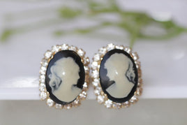 Cameo Stud Earrings