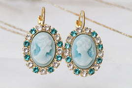 Cameo Wedding Earrings