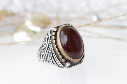 Carnelian Stone Ring