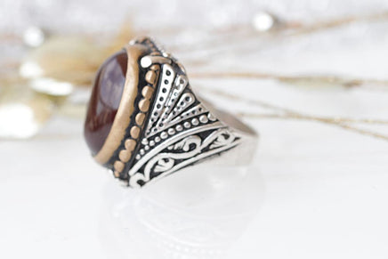 Carnelian Stone Ring