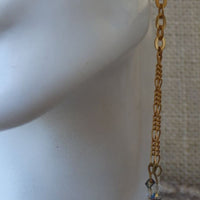 Chain Earrings. Light Earrings. Gold Filled Earrings. Dangling Earrings.beaded Rebeka Earrings For Women. Gift Ideas For Girlfriend Her