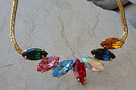 Chakra Necklace. Multi Color Necklace. Pride Necklace. Rebeka Necklace. Necklace For Women. Colorful Jewelry For Wife.bridesmaid Necklace