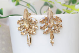 Champagne Bridal Studs