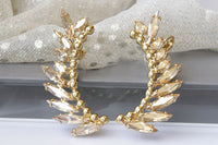 Champagne Bridal Studs