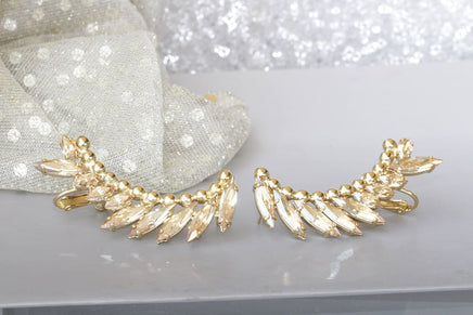 Champagne Bridal Studs