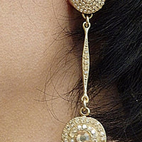 Champagne Crystal Stud And Drop Earrings