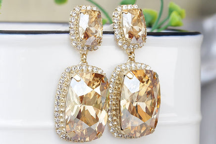 Champagne Drop Earrings