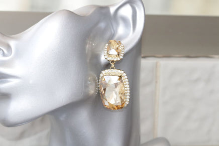 Champagne Drop Earrings