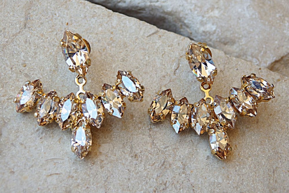 Quad Triplet Diamond Ear Jackets | Trinity Collection | CaratLane