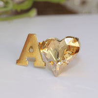 Champagne Heart Ring