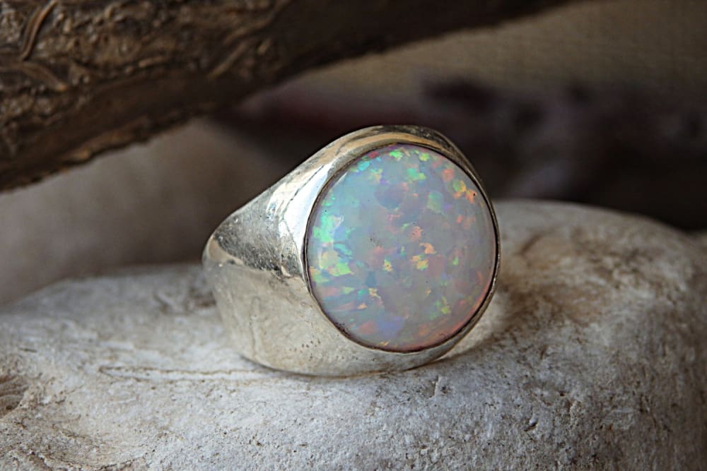 White Opal - .925 Sterling Silver popular