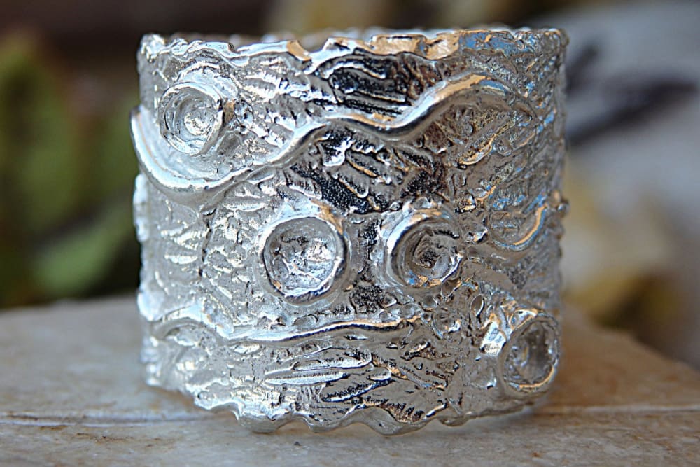 Chunky silver ring| Rebekajewelry