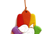 Clay Hamsa Wall Hanging Hamsa Home Decor Bird Wall Art