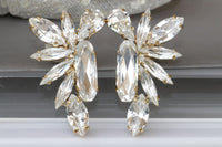 Clear Bride Earrings